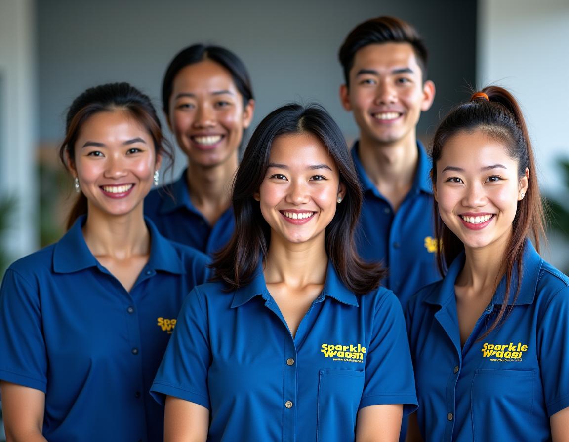 Professional team SparkleWash Singapore automotive detailing experts certified technicians
